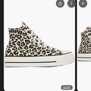 Converse Black and Brown Athletic High-Top Sneakers